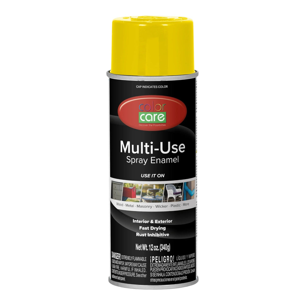 Color Care 12 oz Multi-Use Spray Enamel, Yellow - GDM Habitat for Humanity ReStore