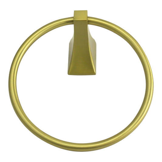 Paradise Shangri-La Towel Ring, Satin Brass - GDM Habitat for Humanity ReStore
