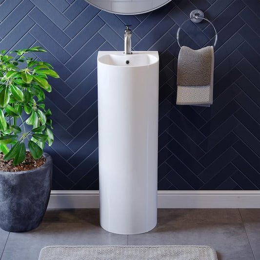 Sublime Rounded Pedestal Sink