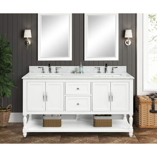 Elizabeth White 61" Vanity