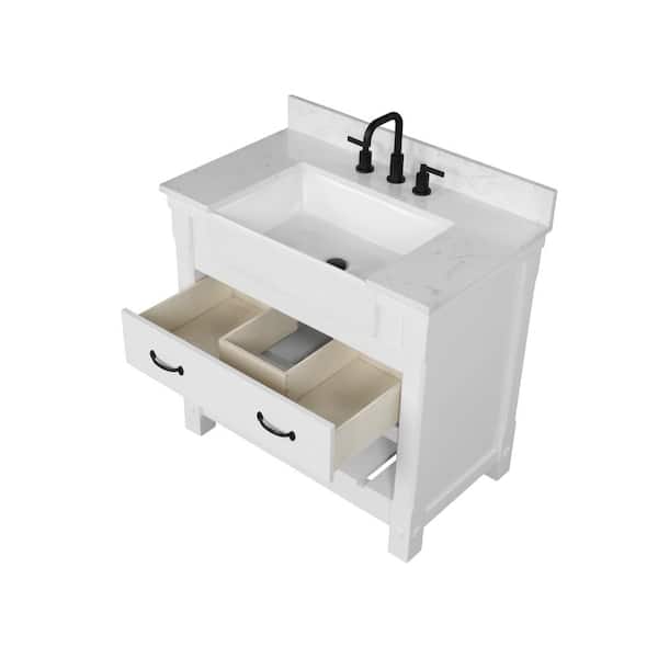 Farmington White 37" Vanity