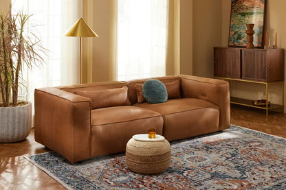 Joybird Brock Leather Sofa.