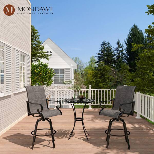 2 Pc. Swivel Patio Bar Stools