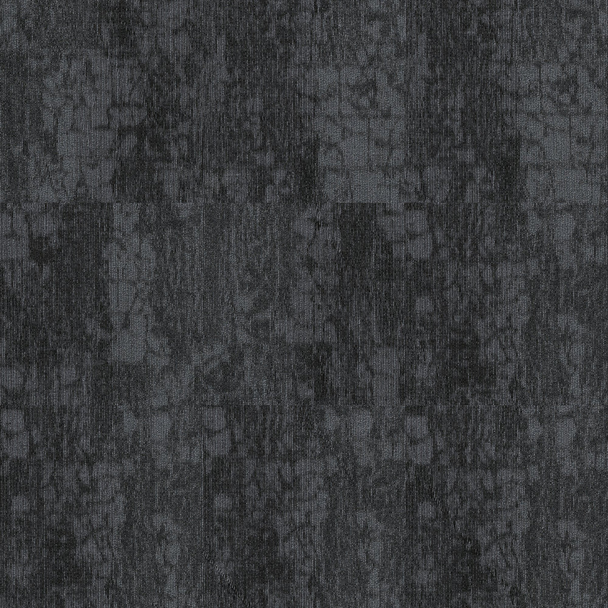 Shaw Structure carpet tile in Chrome Black, installed