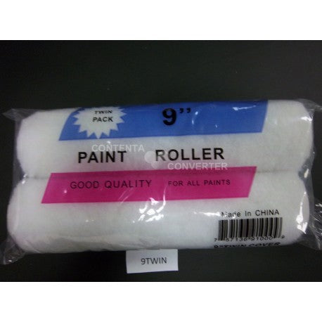 9" Paint Roller Cover - 2pc Paint Supplies
