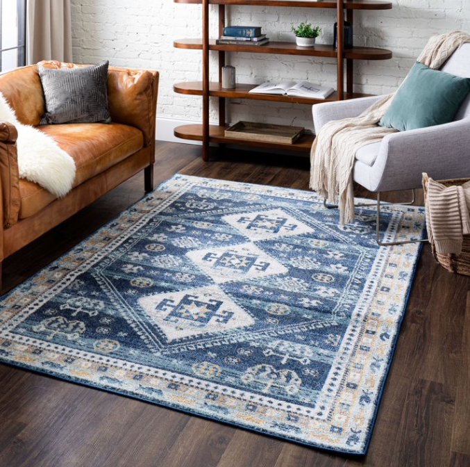 Mohawk Parafore Bue Rug 5x8
