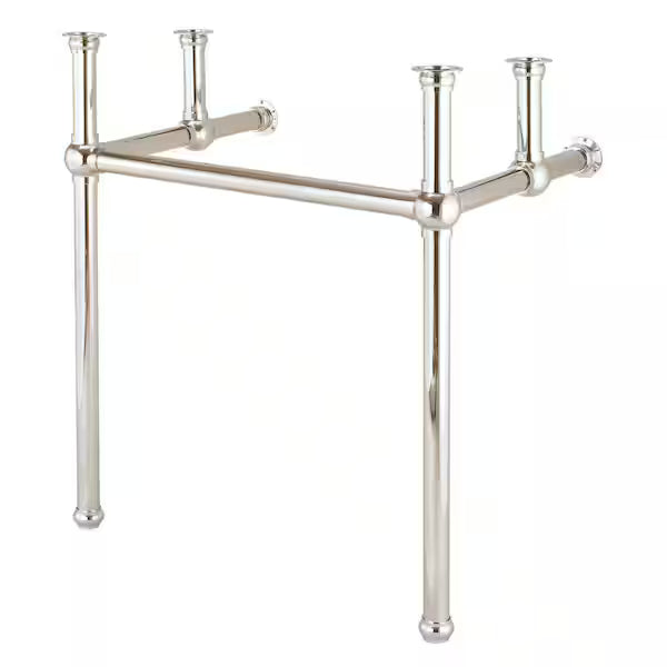 30" Polished Nickle Washstand
