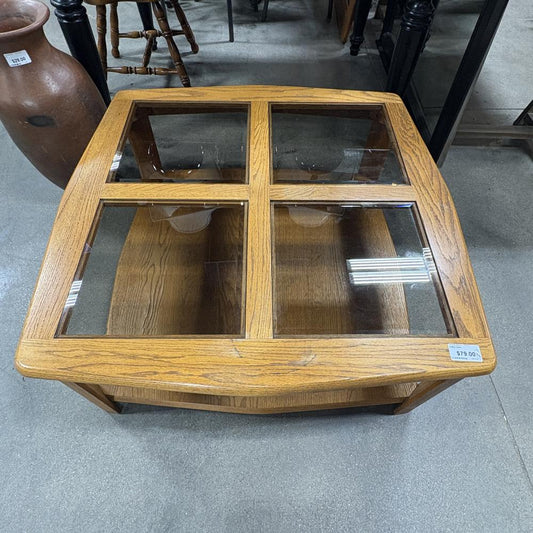 Glass-Top Coffee Table