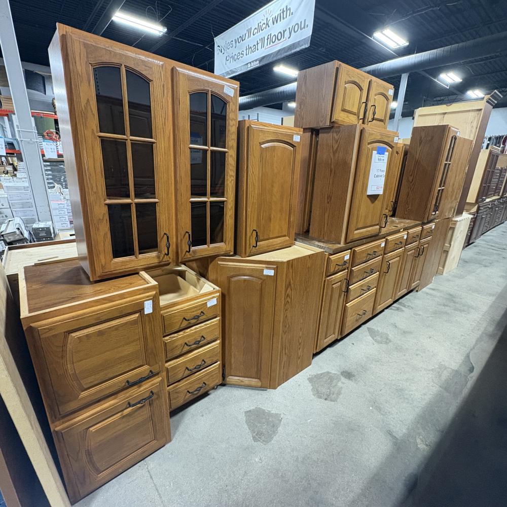 Honey Oak 17-Pc Cabinet Set FALSE