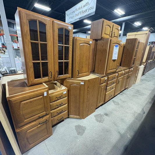 Honey Oak 17-Pc Cabinet Set FALSE