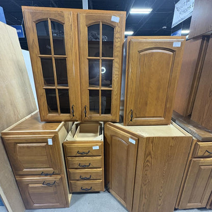 Honey Oak 17-Pc Cabinet Set FALSE