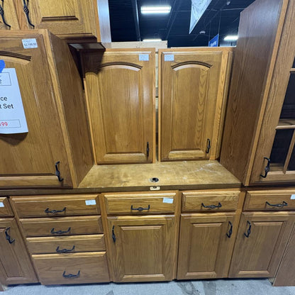 Honey Oak 17-Pc Cabinet Set FALSE