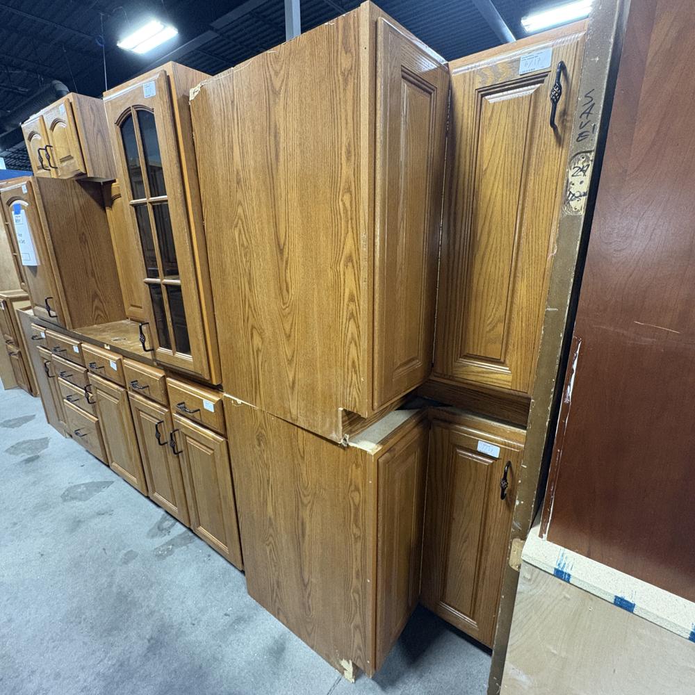 Honey Oak 17-Pc Cabinet Set FALSE