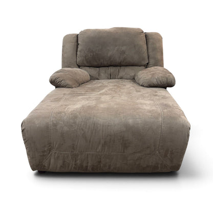 Brown Microfiber Chaise