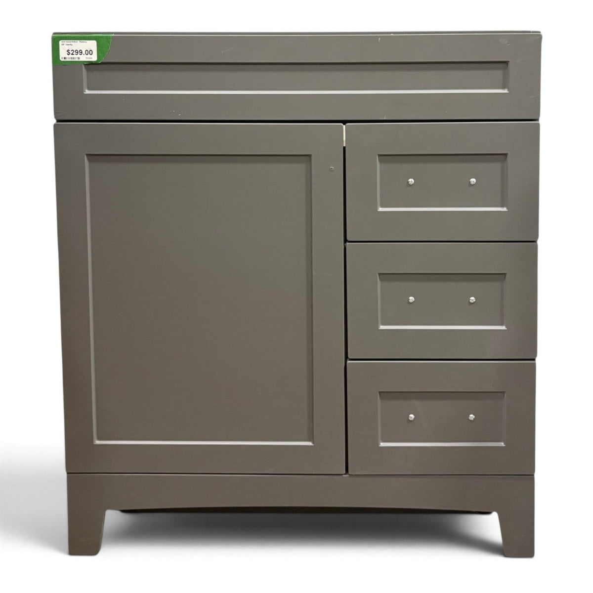 30 in Gray Vanity Base