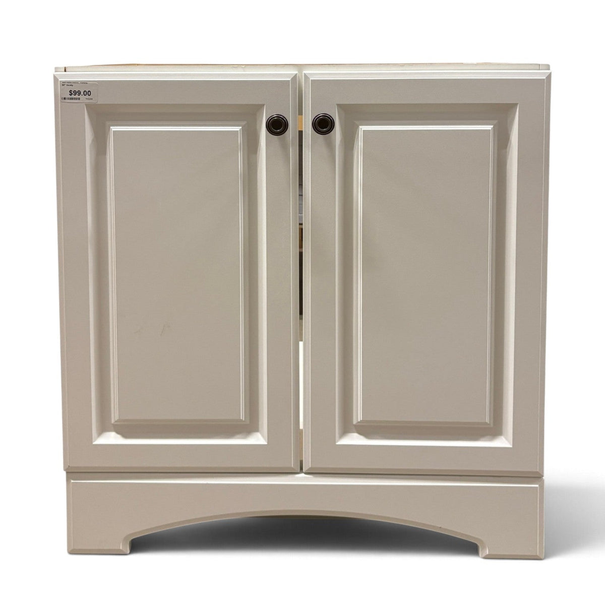 30 in White Vanity Base