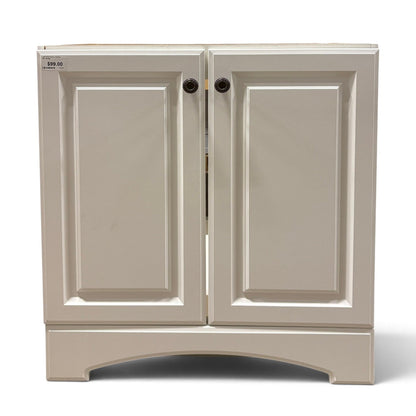 30 in White Vanity Base