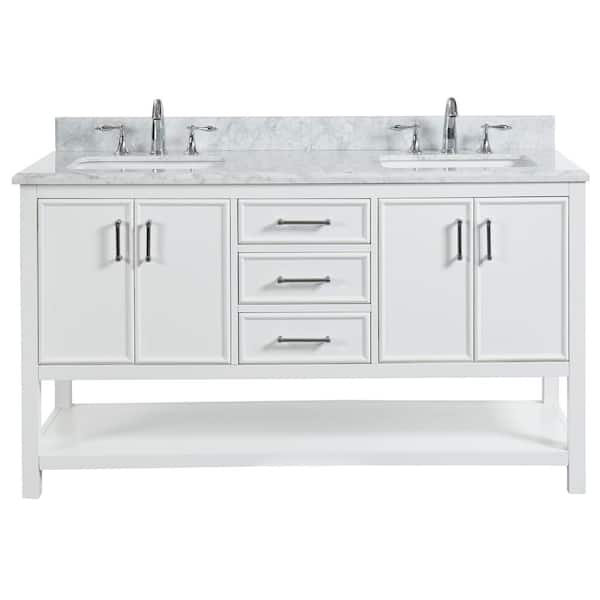 Manhattan White 61" Vanity