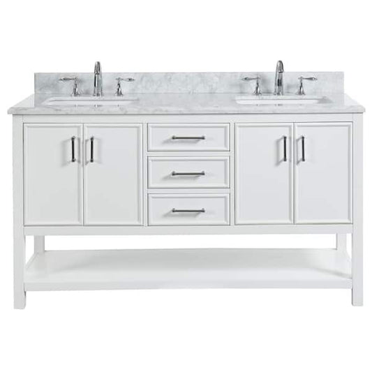 Manhattan White 61" Vanity