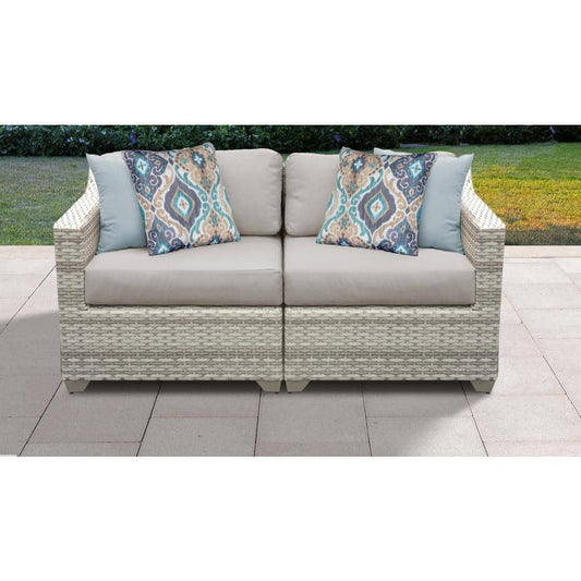 Fairmont Wicker Patio Loveseat
