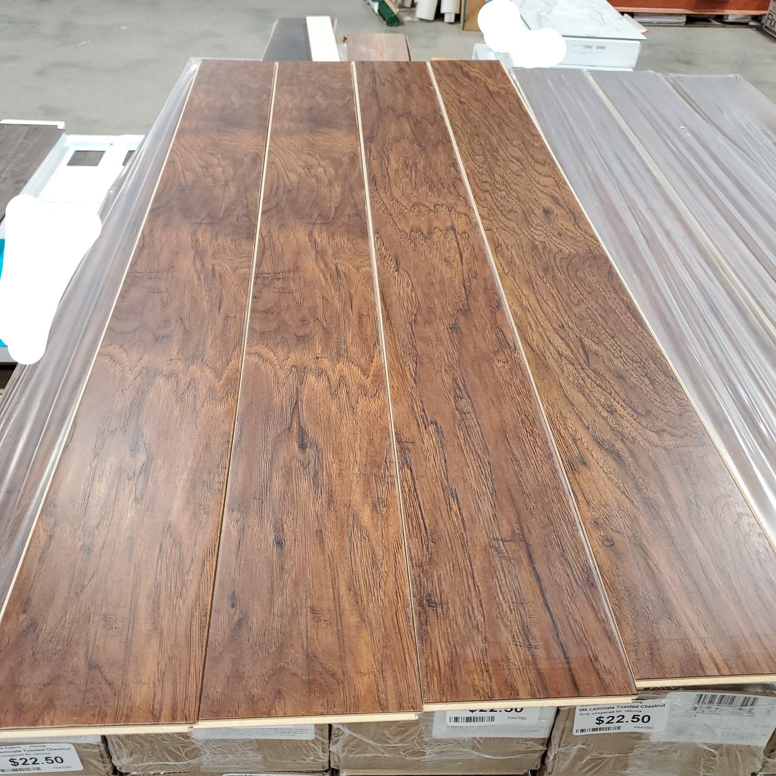 Laminate Flooring - Toasted Chestnut - 15.89 sq ft Laminate Flooring