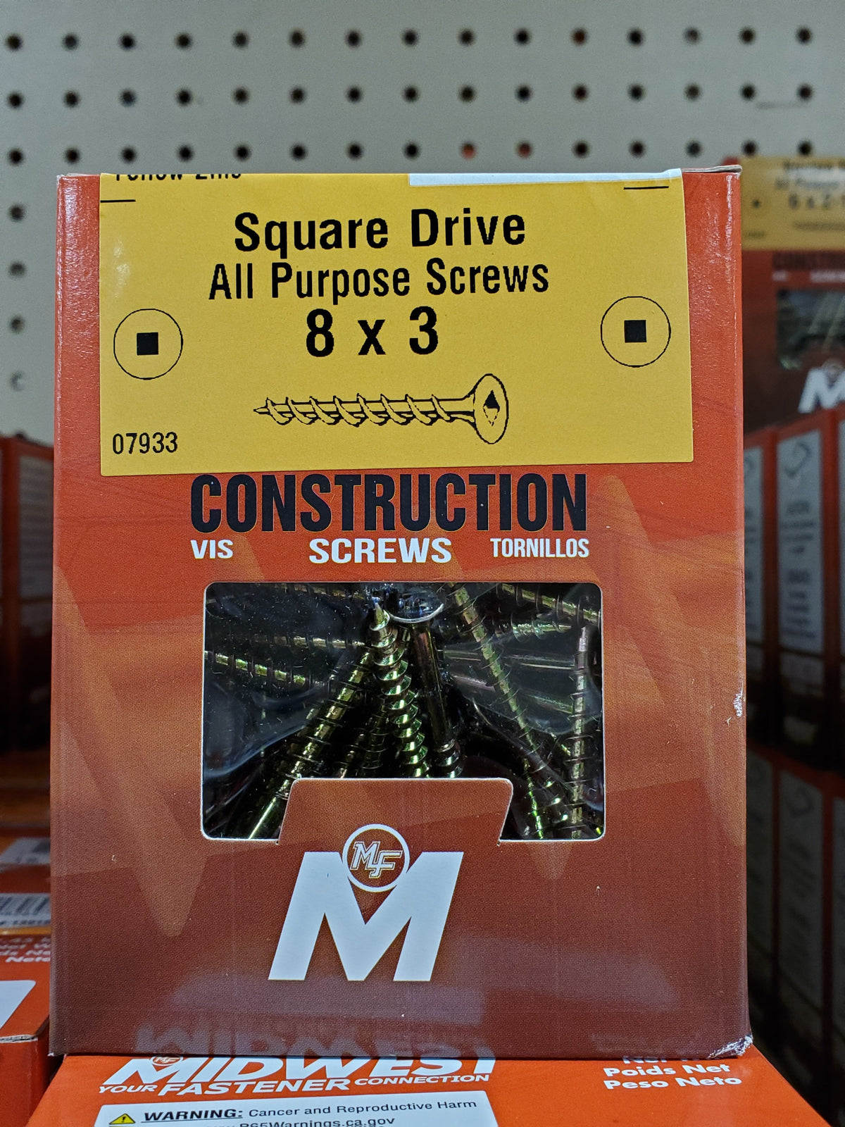 Screws - Square Drive #8 3" Screws