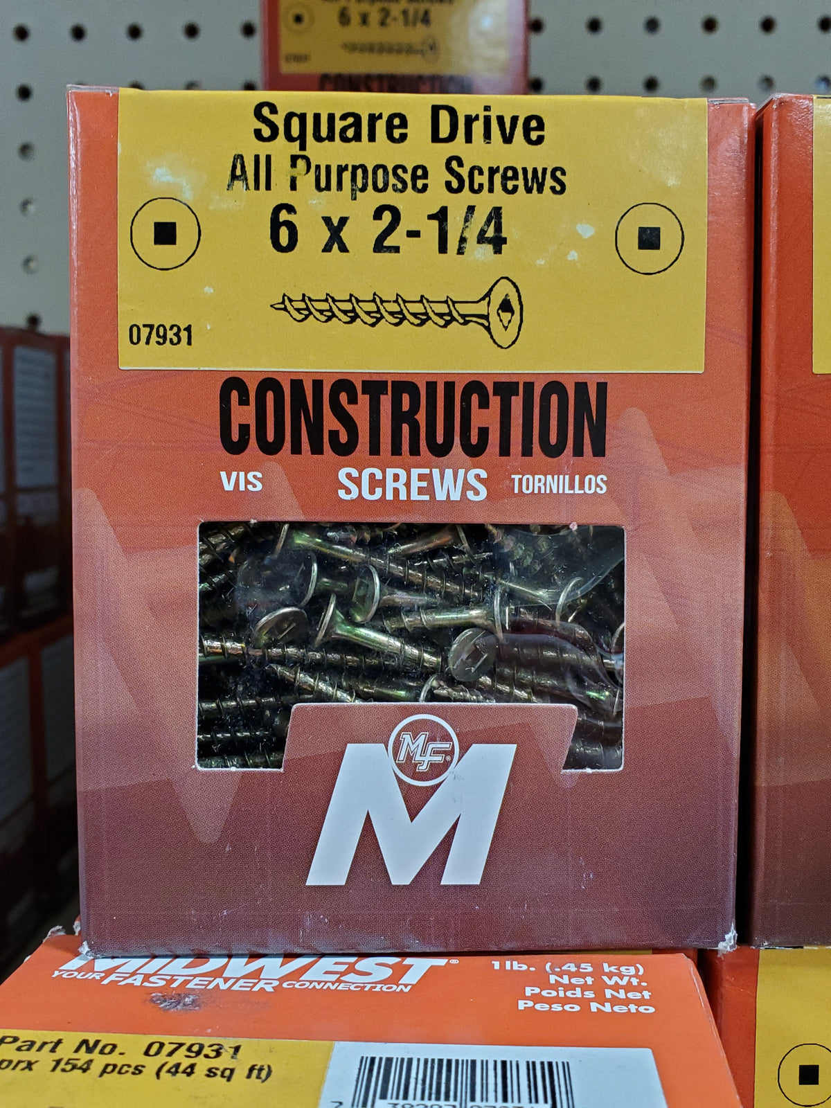 Screws - Square Drive #6 2-1/4" Screws