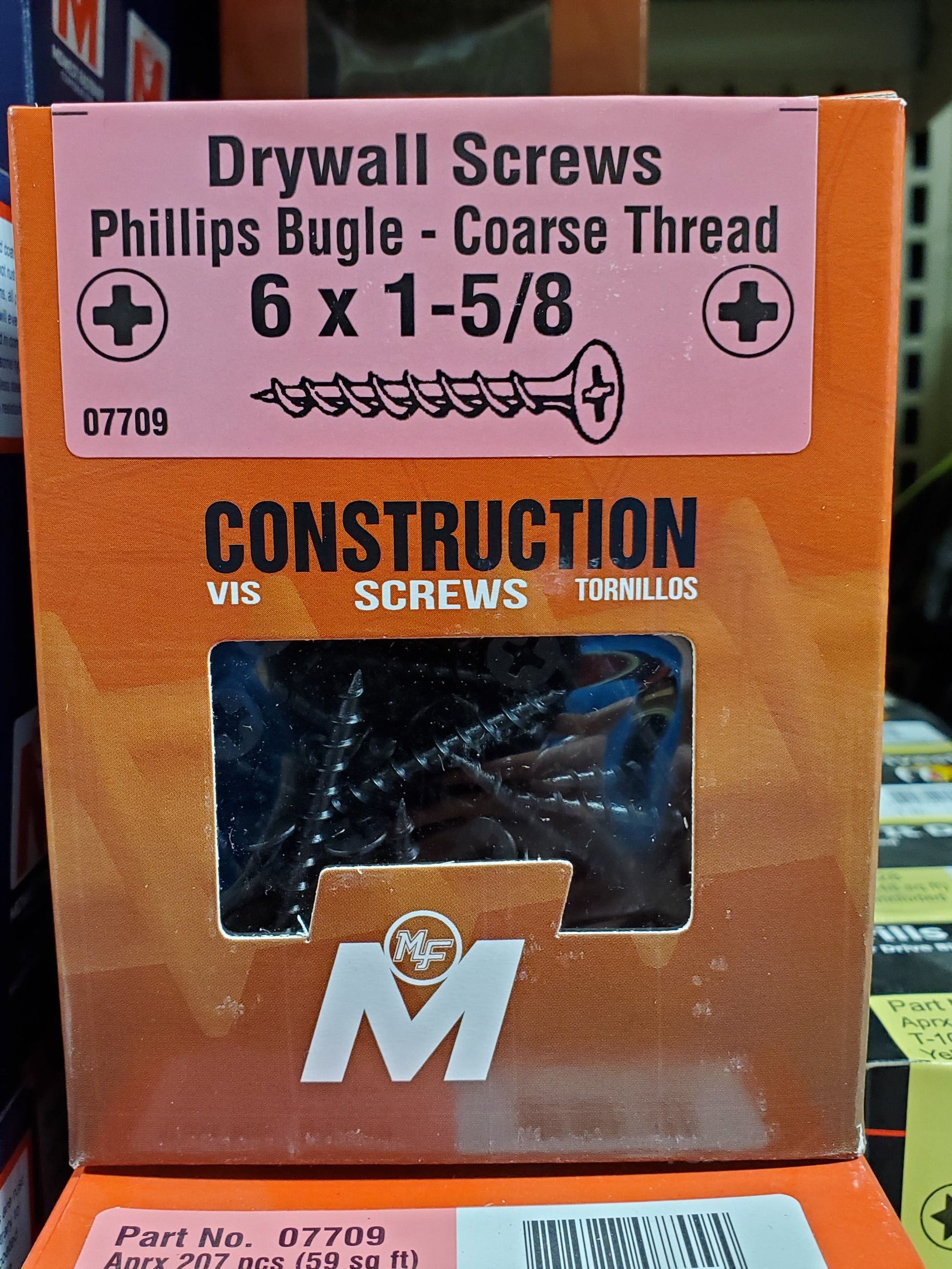 Drywall Screws - Phillips #6 x 1-5/8" Screws