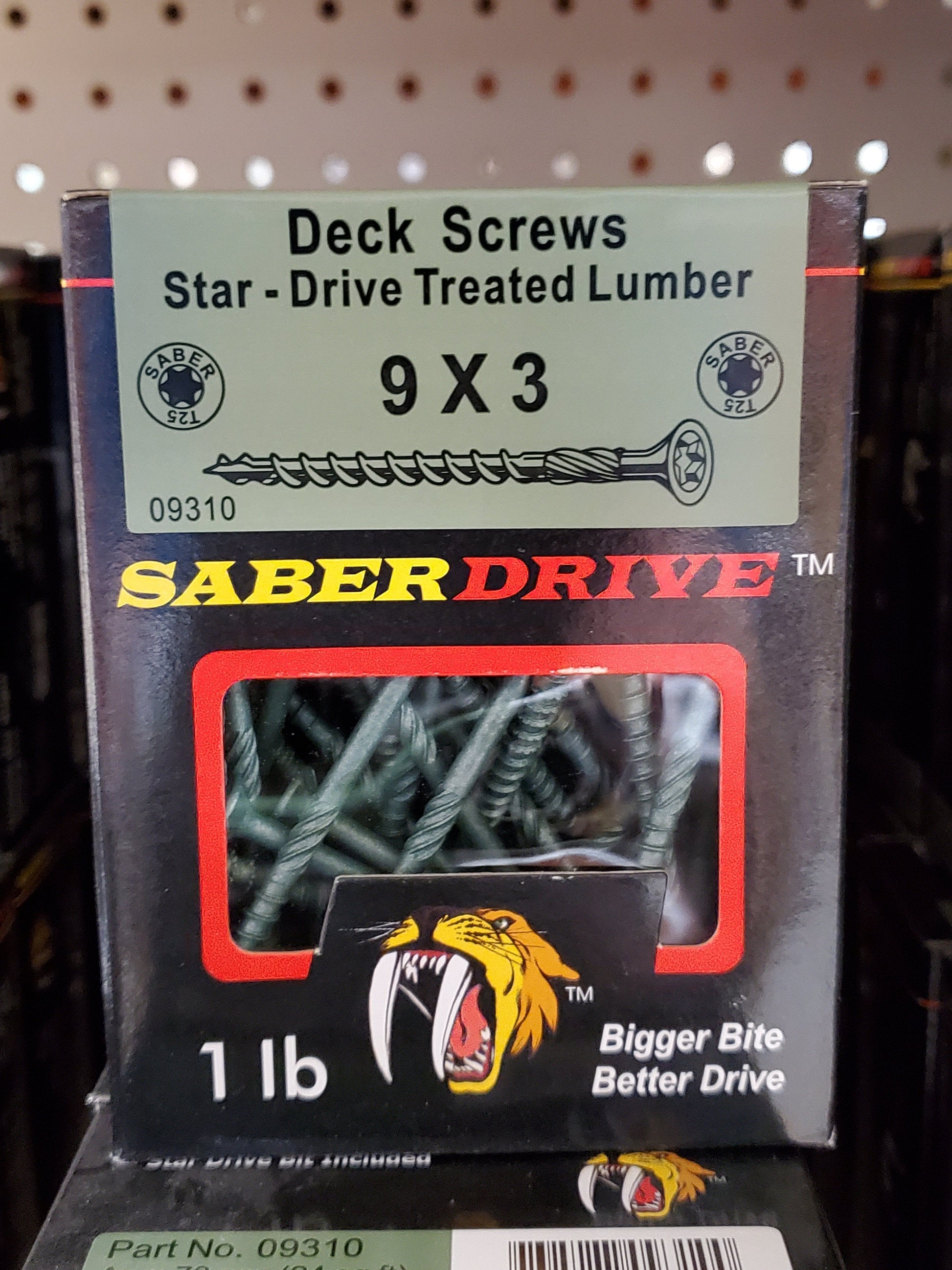 Deck Screws - Star Drive #9 x 3" Green Screws