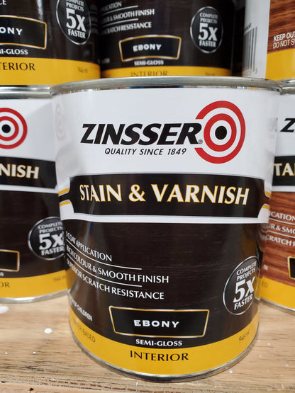 Zinsser Stain & Varnish Ebony 1 Quart Stain