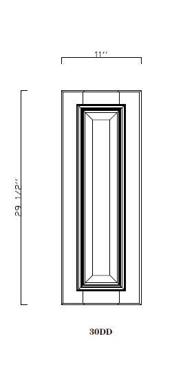 Special Order - 30" Deco Door Arcadia White Shaker - 30DD Arcadia White Deco Door GHI GHI Accessories SPACW Special Order