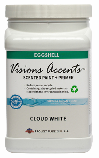 Accents Paint 1/2 Gallon Cloud White Semi-Gloss 1/2 Gallon Interior Paint