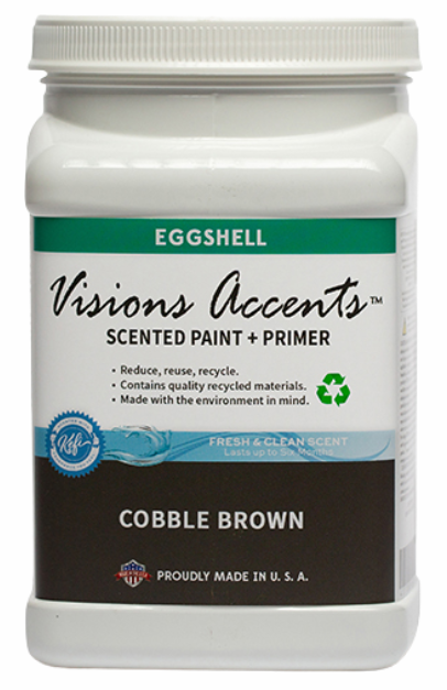 Accents Paint 1/2 Gallon Cobble Brown Eggshell 1/2 Gallon Interior Paint