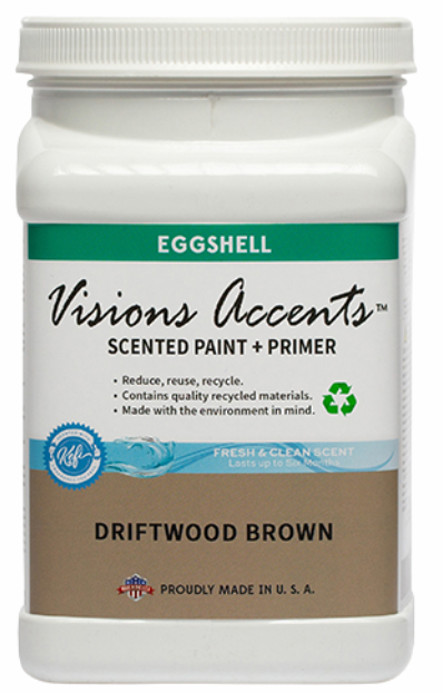 Accents Paint 1/2 Gallon Driftwood Brown Eggshell 1/2 Gallon Interior Paint