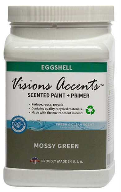 Accents Paint 1/2 Gallon Mossy Green Eggshell 1/2 Gallon Interior Paint