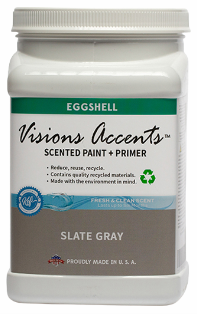 Accents Paint 1/2 Gallon Slate Gray Semi-Gloss 1/2 Gallon Interior Paint