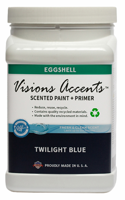 Accents Paint 1/2 Gallon Twilight Blue Eggshell 1/2 Gallon Interior Paint