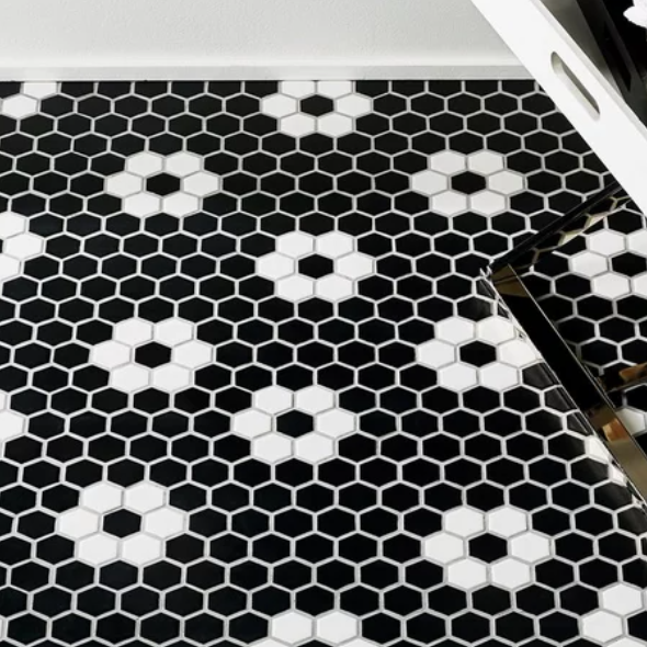 NSW - Dark Daisy Mosaic Tile Wall Tile