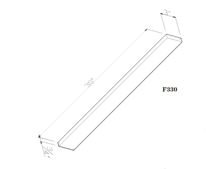 3" x 30" Wall Filler Arcadia White Shaker - F330 Arcadia White GHI GHI Accessories GHI-INSTORE Wall Cabinets Wall Filler