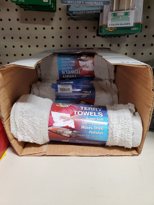 Terry Towels 3 piece Shop Towels Tools