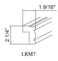 Special Order - Light Rail Moulding 2" x 13/16" x 7' Nantucket Linen - LRM7 GHI GHI Accessories Nantucket Linen Rail Molding Special Order SPNTL