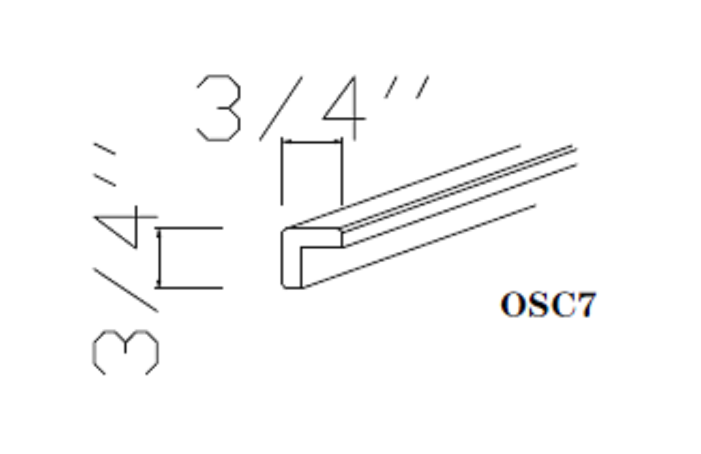 Special Order - 7 ft Outside Corner Molding Frontier Shaker - OSC7 Frontier Shaker GHI GHI Accessories Outside Corner Molding Special Order SPFTS