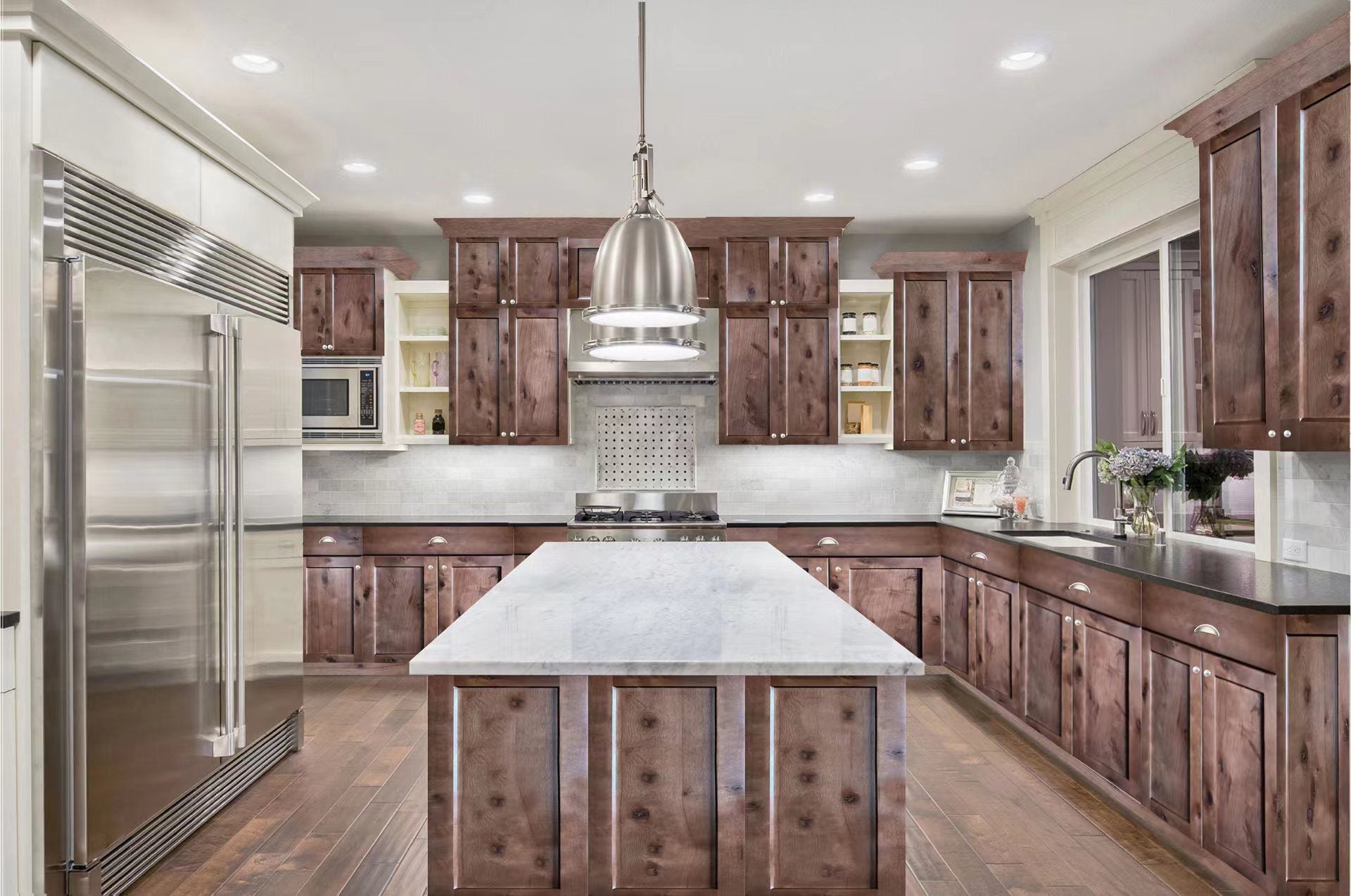 Special Order - 42" to 45" Blind Corner Base Cabinet Rustic Walnut - BBC42 Base Cabinets Corner Base Cabinets GHI Rustic Walnut Special Order SPRWS