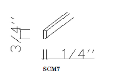 Special Order - 7" Scribe Molding Stone Harbor Gray - SCM7 GHI GHI Accessories Scribe Molding Special Order SPSHG Stone Harbor Gray