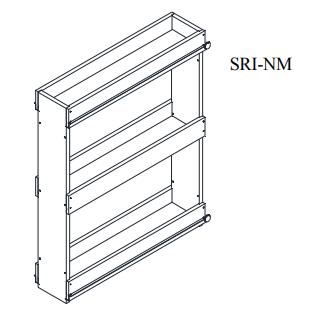 Special Order - Spice Rack Insert New Castle Gray - SPICE-RACK-INSERT GHI GHI Accessories New Castle Gray Special Order Spice Rack Insert SPNCG