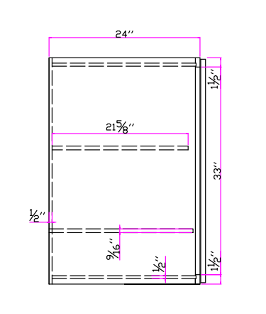 Special Order - 18" x 36" x 24" Wall Utility Cabinet Stone Harbor Gray - W183624 36" Wall Cabinets GHI Special Order SPSHG Stone Harbor Gray Wall Cabinets