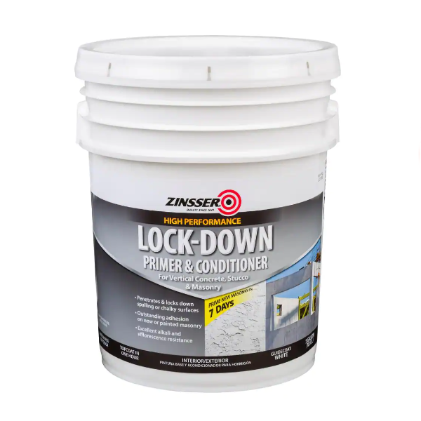 Zinsser Lock Down Primer 5 Gallon 5 Gallon Exterior Paint Interior Paint