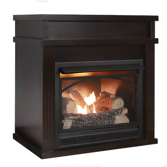 allen + roth Dual-Fuel Gas Fireplace Fireplaces Gas