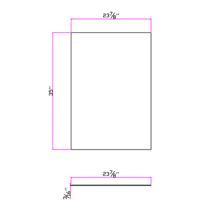 Special Order - 16" End Panel Mojave Shaker - END-PA-24X35X3-16 End Panel GHI GHI Accessories Mojave Shaker Special Order SPMJS