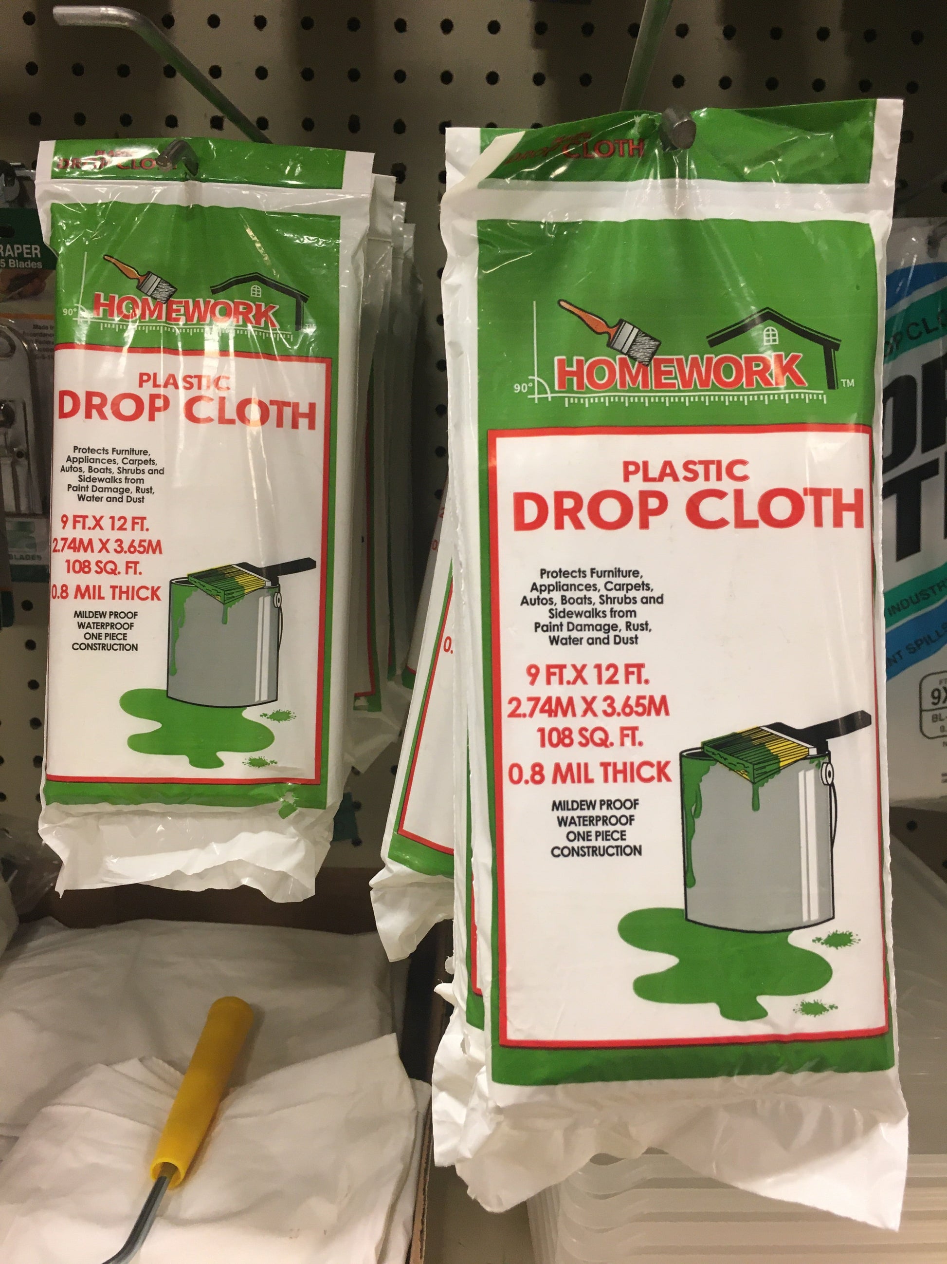 9' x 12' Drop Cloth .8 mil Paint Supplies